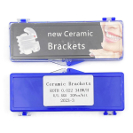 20tk/komplekt Hambaravi ortodontilised keraamilised klambrid Traksid Monobloki t&uuml;&uuml;p MBT/Roth 0,022/0,018 3-4-5 konksud Roth 022-345 Hooks