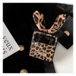 Naiste Seksikas Leopard J&auml;nese K&otilde;rvad Rhinestone Smile Telefoni &Uuml;mbris Samsung Galaxy Z Flip 3 5g Armas Pu Nahast K&otilde;va PC Tagakaas For Samsung Z Flip