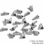 10 tk. V&auml;ikeste lilledega m&uuml;tsi sulamist tarvikud ehete komponentide valmistamiseks meisterdamiseks v&otilde;lukaunistused 7*12mm h&otilde;be