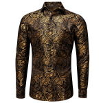 Hi-Tie Meeste Paisley siidist pikkade varrukatega s&auml;rk meestele Jacquard Meeste &auml;ripeokleit L