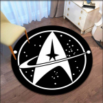 Star Treki logo piirkond &uuml;mmargune vaip Dekoratiivne elutoa vaip Uksematt Vannimatt Suvenier Kodukaunistuse vaibad elutuppa 120cm