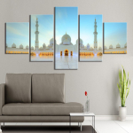 Seinakunst L&otilde;uend Religioon Plakatitr&uuml;kk Kaaba Mecca Islami suur maal l&otilde;uendil Pilt Kodukaunistus Elutoa kaunistamine 20x35cm*2 20x45cm*2 20x55cm*1