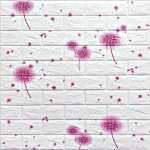 1/5/10 tk 70 * 38 cm isekleepuvad telliskiviseinakleebiste 3D seinakleebised lastetoa soojale magamistoale 1Pcs 70*38cm valge