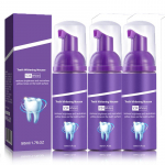 V34 Purple Tooth Whitening Mousse hambapasta korrektor Hammaste puhastamine V&auml;rske hinge&otilde;hk Eemaldab t&otilde;husalt kollase naastu suitsupleki 3pcs