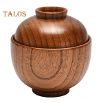 Suupistekauss, vastupidav toidukonteiner k&otilde;rgele temperatuurile vastupidav ilus riisisupp Rameni puidust kaussi k&ouml;&ouml;gitarbed kohv