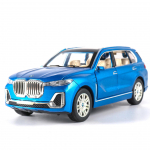 1/24 Scale X7 SUV mudelauto m&auml;nguasi, tsingisulamist tagasit&otilde;mmatav m&auml;nguauto heli ja valgusega lastele, poisile t&uuml;drukule kingitus 1/24-20.5X8X7cm