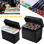 Mark Pen Set Touch Alcohol Oly Painting Pen Art K&auml;sitsi maalitud 30 color valge