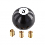 8 Eight Pool Billiard Ball Gear Shift Knob w/ Adapter Head Acrylic AT/MT Lever Quality Black High Vehicle Universal Shifter must