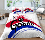 3D jalgpallisarja voodipesukomplekt Spordi tekikate ja padjap&uuml;&uuml;r 2/3 t&uuml;kki EU135 * 200 t&auml;issuuruses pehme masinpestav kodukaunistus Baby 100x135cm