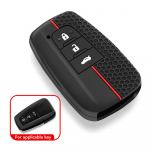 Auto v&otilde;tmehoidja katte&uuml;mbris Toyota CHR C-HR Prius RAV4 2016 - 2019 2 3 4 nupuga kaugjuhtimispuldi v&otilde;tmeta 2 Button Black must