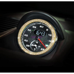 Auto Konsooli Kell Kellad Aja Kaunistus R&otilde;ngaskate Tarvikud Porsche 911 Cayenne Panamera Macan Boxster jaoks kuld