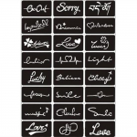 T&auml;toveeringu &scaron;abloonid ajutiseks t&auml;toveeringu &scaron;abloonid kaunistuseks joonistamiseks maalimiseks valikvastustega lille nool t&auml;ht t&auml;toveeringu tarvikud