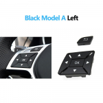 Auto rooli l&uuml;liti Multifunktsionaalne nupp Mercedes BENZ CEA GLK klassi W204 X204 W212 W156 W246 W207 W117 jaoks W204 A Black Left