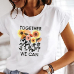 (Aasia suurus) L&uuml;hikeste varrukatega triiks&auml;rk Moodne mesilaste lilledega 90ndate t-s&auml;rk Naiste riietus vabaajaprinteriga naiste graafiline T-s&auml;rk S