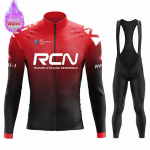 2023 Rcn Team talvine termofliisist rattatrikk komplekt, uus MTB jalgrattariided Maillot Ropa Ciclismo pikkade varrukatega rattariided XS
