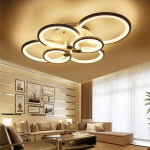 Laelamp Kaasaegsed akr&uuml;&uuml;l-Led-l&uuml;htriga valgustid elutuppa 6 headlights-80*50*17CM white