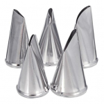 5 tk roostevabast terasest otsikud otsikud terasest glasuurtorustik koogi kaunistamiseks kondiitritooted 5pcs