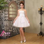 L&uuml;hike Olkaimeta Pruudi pulmakleit Bow &otilde;htus&ouml;&ouml;gikleit L valge