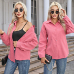 S&uuml;gisene pikkade varrukatega valge pluus avar s&auml;rk Keskmise pikkusega pluus Moodne naiste vabaaja kontoris&auml;rgi topsid Elegantne Blusas 29309 S orion i v&auml;rv