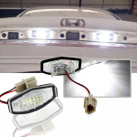 2tk valge LED numbrim&auml;rgi lamp Acura RL TSX RDX Honda Civic Accord City 4D Legend LED lambipirni jaoks