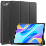 Nahast &uuml;mbris Teclast M40 Plus Pro P30s P40HD T50 Pro Case Flip Stand Smart Folio tahvelarvuti jaoks Teclast M40 Plus P30s T50 p&otilde;rutuskindla kaanega lastele Teclast M40 must