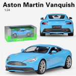 1/24 Scale WELLY Aston Martin Vanquish sulamist automudel, survevalu metallist m&auml;nguasjas&otilde;idukid, automudel K&otilde;rge simulatsiooniga kollektsioon, kingitused lastele 1/24-18x8x5cm sinine