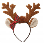Glitter Antler Shape Hair Hoop Armas otse&uuml;lekanne Juuksehoidja J&otilde;ulupeokost&uuml;&uuml;m Peakate &otilde;pilastele T&auml;iskasvanutele 1 kohv
