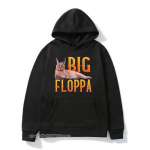 Big Floppa Meem Armas Karakal Kass Kapuutsiga Pusa Unisex/Naiste Unisex &Uuml;lem&otilde;&otilde;duline Kapuutsiga Pusa Meestele Armas K&otilde;igega Sobiv Must Pullover Kapuutsiga Pusa 2XL
