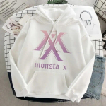 Hipster Pullover Monsta X Oversized Faddish Hoodie Harajuku dressipluus S&uuml;gisriided Naiste pikkade varrukatega pusad T&auml;navar&otilde;ivad Unisex kapuuts L