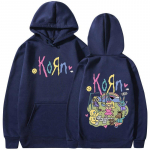 Korn Cartoon Rock Band Music Album Hoodie Meeste Naiste Vintage Metal Gothic Oversized dressipluus T&auml;navar&otilde;ivad pikkade varrukatega kapuutsid S