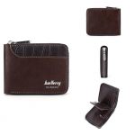 Baellerry meeste moodne RFID-kaitsekaardihoidja Vintage disainiga kunstlik t&otilde;mblukuga rahakott rahakotid 12*9.5*2.3cm must