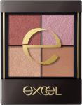 excel Real Close Shadow CX06 Back Slit Nuance Color lauv&auml;rvipalett 4 v&auml;rvi 3 tekstuuri L&auml;ige Lame Matte CX06 Back Slit
