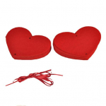 1 komplekt &otilde;rna s&uuml;damega laia rakenduse kujuga vanik Pilkup&uuml;&uuml;dev lausriidest vertikaalne sein Love punane