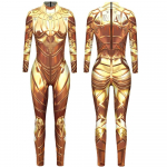 Punk Gothic Jumpsuit Catsuit Sexy Women Cosplay Kost&uuml;&uuml;mid Halloween Bodysuit XL