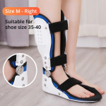 Vasaku ja parema pahkluu tugi jala kukkumise korrigeerija h&uuml;ppeliigese Varus Valgus s&auml;&auml;remurru fikseerija hingav reguleeritav jalatugi M