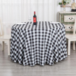 Moodne ruuduline laudlina, pol&uuml;ester &uuml;mmargune laudlina teelaua s&ouml;&ouml;gilaua jaoks kodukaunistuseks Round diameter 300cm