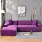 Elastsed sametest diivanikatted t&uuml;rkiissinine nurgakate Diivani diivani kate Salongi kriimustusvastane kassivastane diivanikate elutuppa 1seater-90-140cm lilla