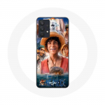 &Uuml;mbris Samsung Galaxy A32 4G One Piece Luffy plakatitegelaste kunsti 1. hooaja jaoks