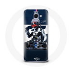 &Uuml;mbris Samsung Galaxy A6 2018 Vormel 1 Max Verstappen F1 Racing Driver Blue jaoks