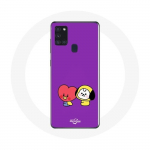 Coque pour Samsung Galaxy A21S BTS Bangtan Sonyeondan BT21 Tata V Chimmy Jimin