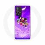 Coque pour Samsung Galaxy A52 BTS TinyTAN Animation Affiche RM Jin Suga J-Hope Jimin Jungkook Et V Zero O&rsquo;Clock