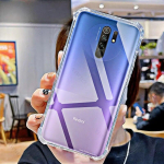 Pehme silikoonist p&otilde;rutuskindel l&auml;bipaistev &uuml;mbris Xiaomi Redmi 9 jaoks L&auml;bipaistvad katted kest Redmi9 jaoks 6,53 tolline M2004J19G S&otilde;rmej&auml;lgede vastane For Redmi 9 puhas