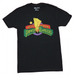 Mighty Morphin Power Rangers Classic Logo Lighting Image Unisex T-s&auml;rk S