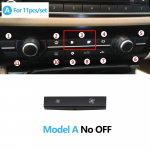 Esikonsooli vahelduvvoolu k&uuml;ttekeha kliimaseadme ventilatsiooni nupu kate BMW 5 GT 6 7 X5 X6 seeria jaoks F10 F11 F01 F02 F06 F12 F15 F16 Model A No OFF