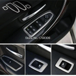 Angelguoguo Car Door lifter decoration Stainless Steel stickers Fit For 2013-2015 BMW 3 Series F30 320li GT/ 1 Series 116i 118i