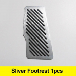Alumiiniumist auto pedaalide kate K&uuml;tus piduri jalatoe klotsid plaadi kate Toyota Camry 70 V70 2018 2022 tarvikud Footrest Silver
