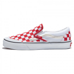 Vans Classic Slip-On 138 Sidestripe - Punane ruuduline unisex tossud VN000BW39Y1 42