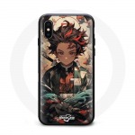 Kaitsekate - Maniacase - Iphone XS Max - Demon Slayer Tanjiro - Pehme - Must
