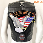 Euroopa Harley mootorrattavest Nahast vest s&otilde;idujakk Meeste nahast &otilde;lg Bio Green Magic tikandid m&auml;rgi disain XL