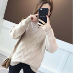 Naiste kampsun, avar &otilde;pilase aluskate, uus poolk&otilde;rge krae, pullover, pikkade varrukatega naiste s&uuml;gis ja talv S punane